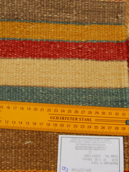 kilim indiano Authentic Modern e Original, 90x60 cm