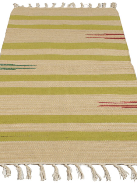 kilim indiano Authentic Modern e Original, handmade, 80x50 cm