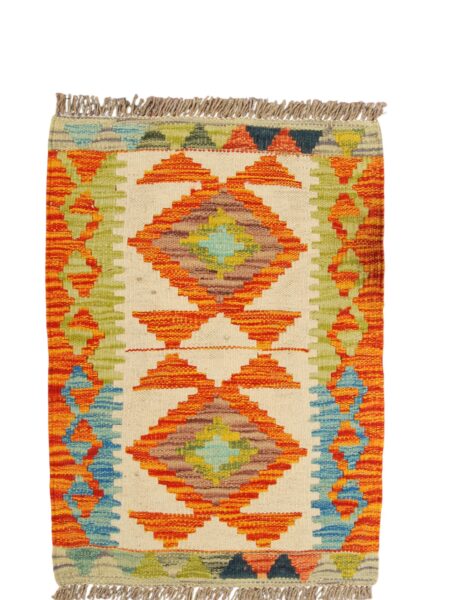 kilim Kaudani Original Authentic Knotted a Hand 62x43 cm