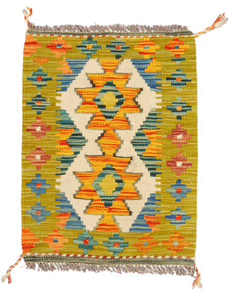 kilim Kaudani Original Authentic Knotted a Hand 61x43 cm