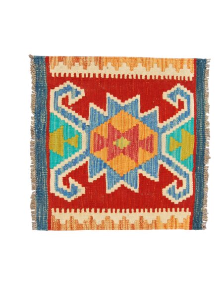 kilim Kaudani Original Authentic Knotted a Hand 50x50 cm