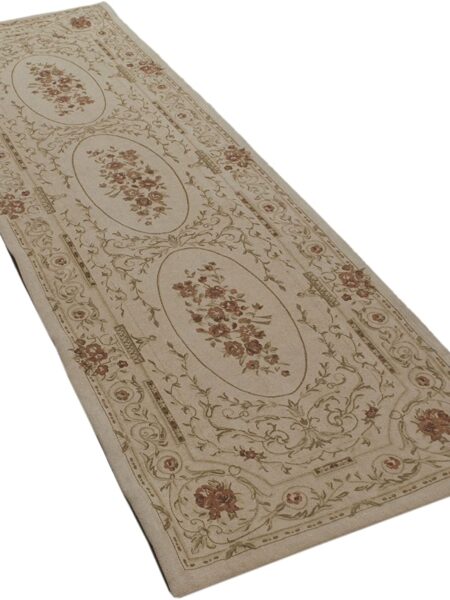 Indian Made Aubusson 200x60 Design stampato su cottone