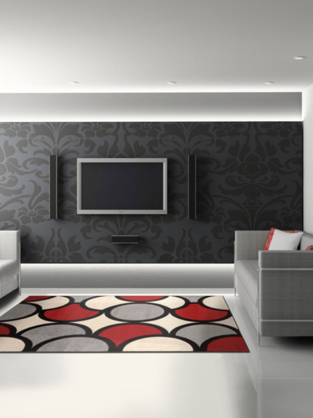 Rug Modern New con Machine Loom 190x133 cm