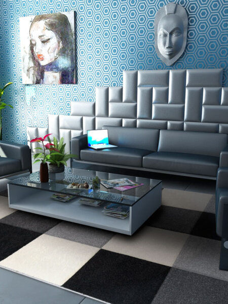 Rug Modern New con Machine Loom - 160x100 cm