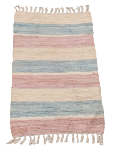 (Machine washable 30°) kilim Original Authentic Hand Made Light Colors 80x50 cm