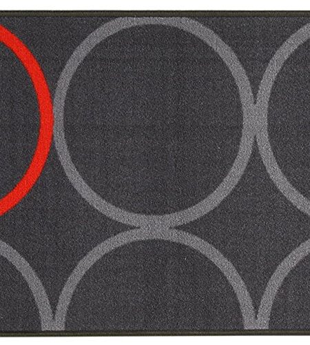 Viva kitchen Rug, Nylon, Gray/Orange, 57 x 200 cm…