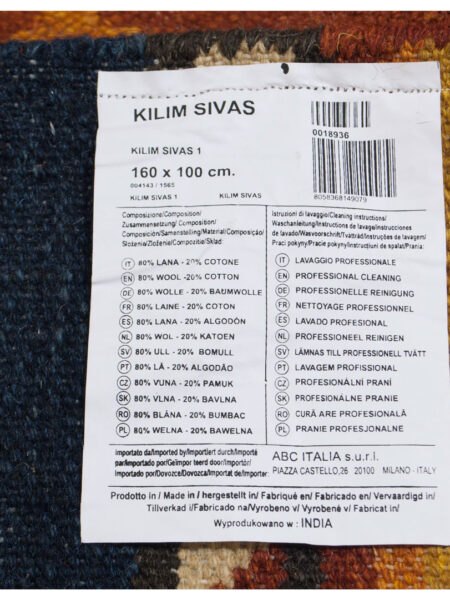 Kiliem Rug India Original cm 300x200