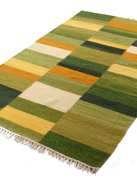 kilim Rug India Original Tonum GREEN cm 230x160