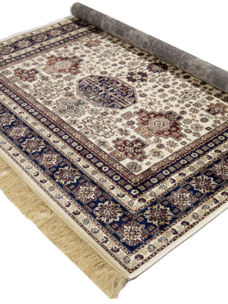 Rugs Farshian Rug Caucasian, Viscose, Avorio, 190 x 140