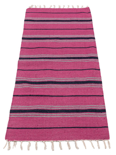 (Machine washable 30°) kilim Original Authentic Hand Made 140x57 cm