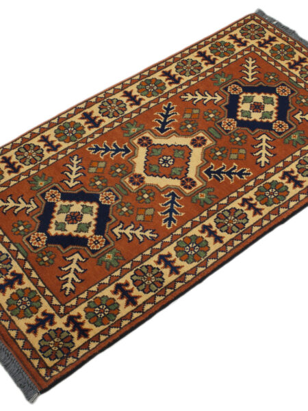 Rug kazak Gold Wool Cotton 116x57 cm