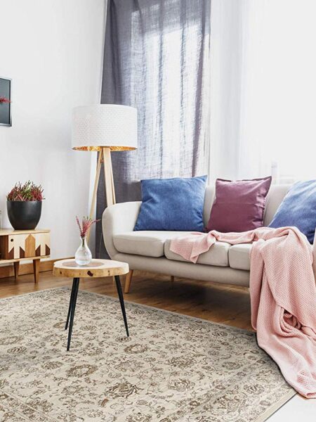 Rug Modern New con Machine Loom Gazvin White - 230x160 cm