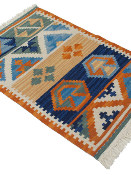80x54 cm -kilim indiano Modern Authentic Original #