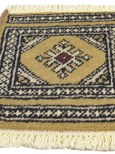 27x27 cm Piccolo Tappetino Square Authentic Original Knotted a Hand , Ideal for sotto vasi e sotto oggetti