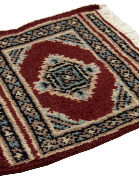 30x30 cm Piccolo Tappetino Square Authentic Original Knotted a Hand , Ideal for sotto vasi e sotto oggetti