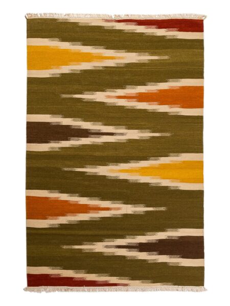 Authentic kilim Authentic Cotton Indiano cm 170x110 - GalleriaFarah