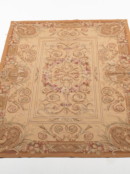 Tapestry Aubusson Classic Floral French Style Drawing 278x180 cm ()