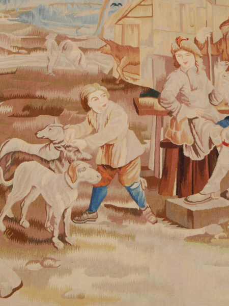 Aubusson Tapestry classic figurativ francia Design 212x217 cm