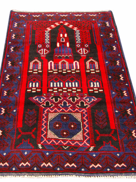 Genuine, Original Pure Wool Rug Rustic Handmad Carpet cm 145x95