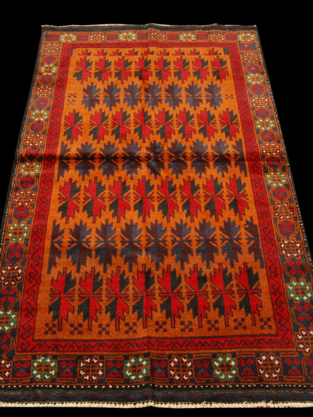 Genuine, Original Pure Wool Rug Rustic Handmad Carpet cm 175x97