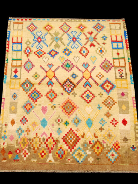 TAIMANY Original Pure Wool Rug / Modern Handmad Carpet 175X124 cm