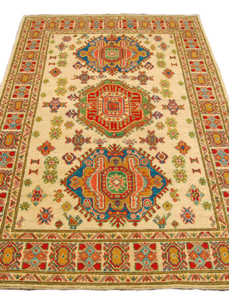 Hand knotted carpet Ghazni / Chubi - beige Colors - 190x120 cm