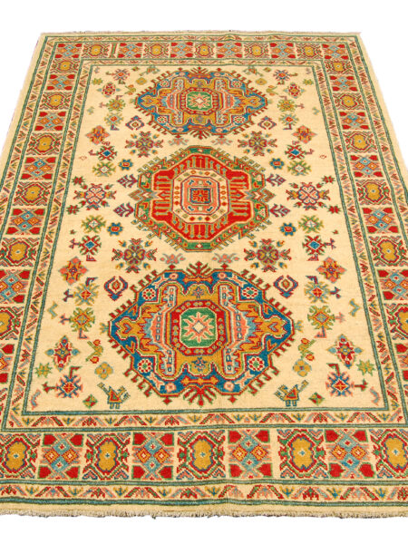 Hand knotted carpet Ghazni / Chubi - beige cm 185x125