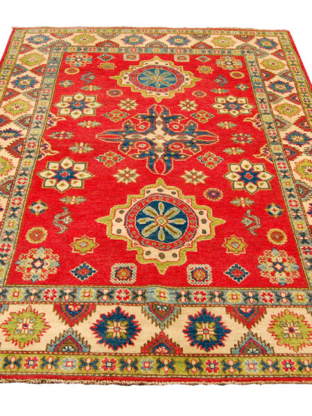 Hand knotted carpet Ghazni / Chubi - Red Colors cm 205x150