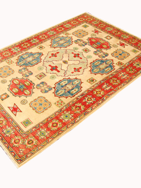 Hand knotted carpet Ghazni / Chubi - beige cm 170x118
