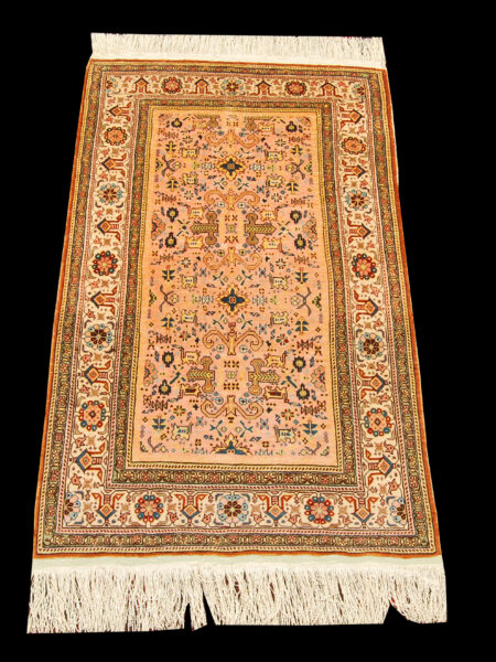 Antique Rug Hereche / Hereke Kaysery in Silk 100% - Size 106x65