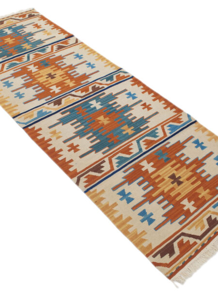 kilim indiano Modern Authentic Original 198x69 cm