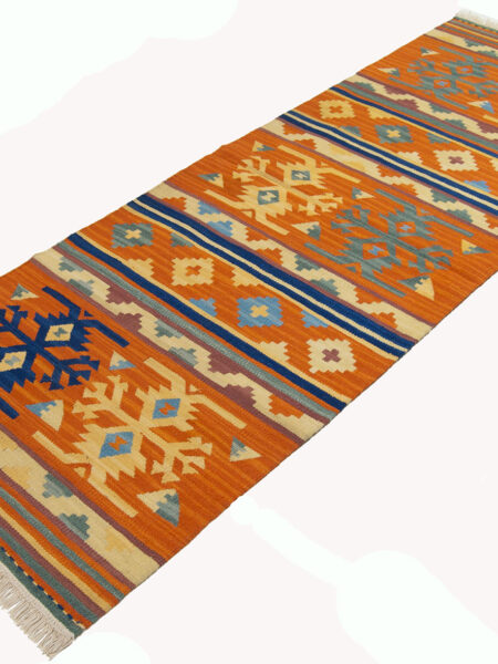kilim indiano Modern Authentic Original 198x69 cm
