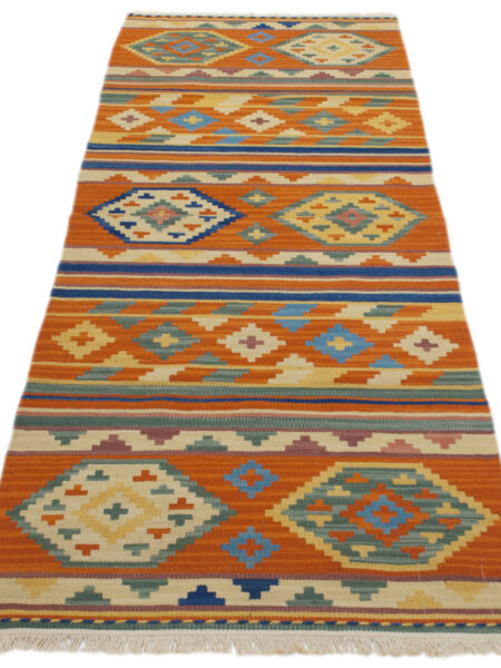 kilim indiano Modern Authentic Original 198x69 cm