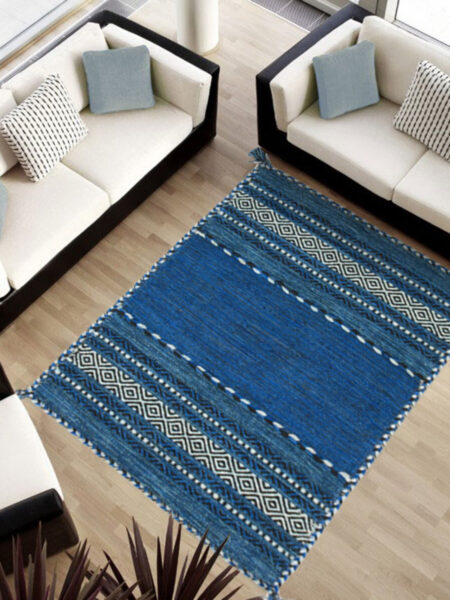 kilim Lory tribal 100% Cotton, indiano, handmade 150x90 cm