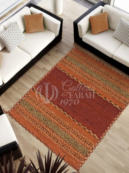 kilim Lory tribal 100% Cotton, indiano, handmade 170x110 cm